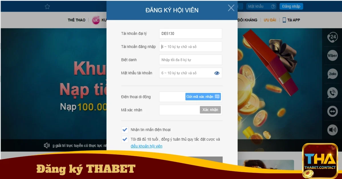 Tại sao nên tạo tài khoản tại THABET?